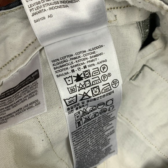 Levis Cargo Shorts Mens Sz 29 (30 x 10.5) Camo Gray Black White Tab Army Pockets - Picture 12 of 16